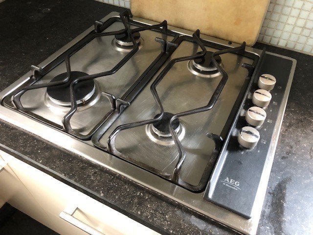 gasvuur keuken, Elektronische apparatuur, Kookplaten, Ophalen, Gebruikt, 4 kookzones, Inbouw