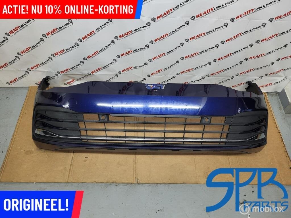 GOLF 8 VIII HIGHLINE LC5B Voorbumper 5H0807221F CHROOM GRILL, Gebruikt, Ophalen of Verzenden, Bumper, Volkswagen