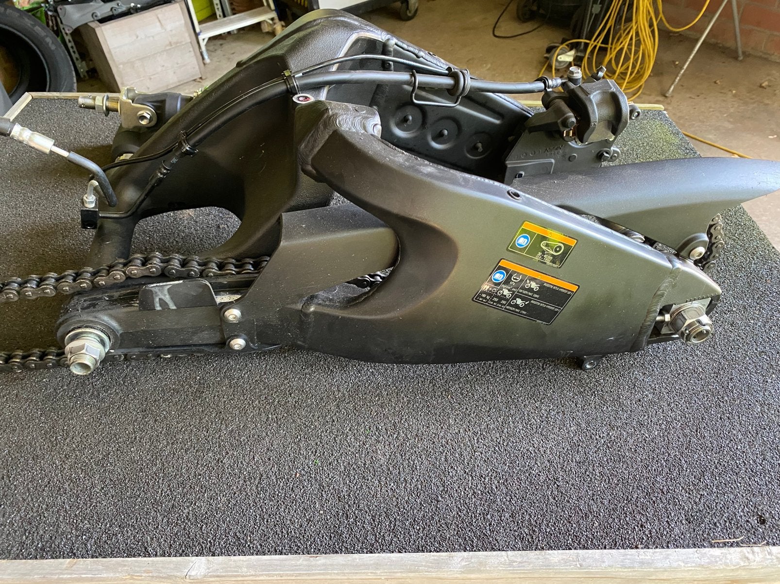 Kawasaki zx6r 2020 achterbrug, Enlèvement, Utilisé