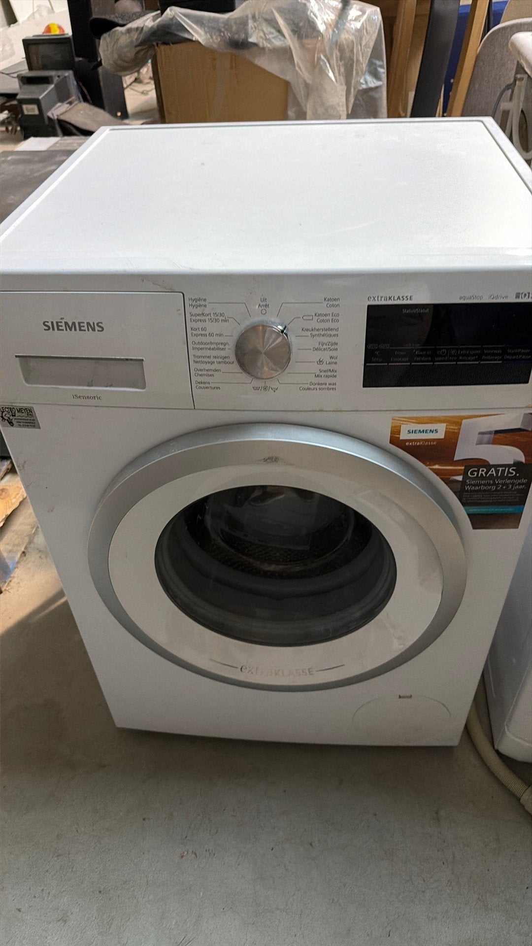 Siemens wasmachine, Ophalen, Zo goed als nieuw