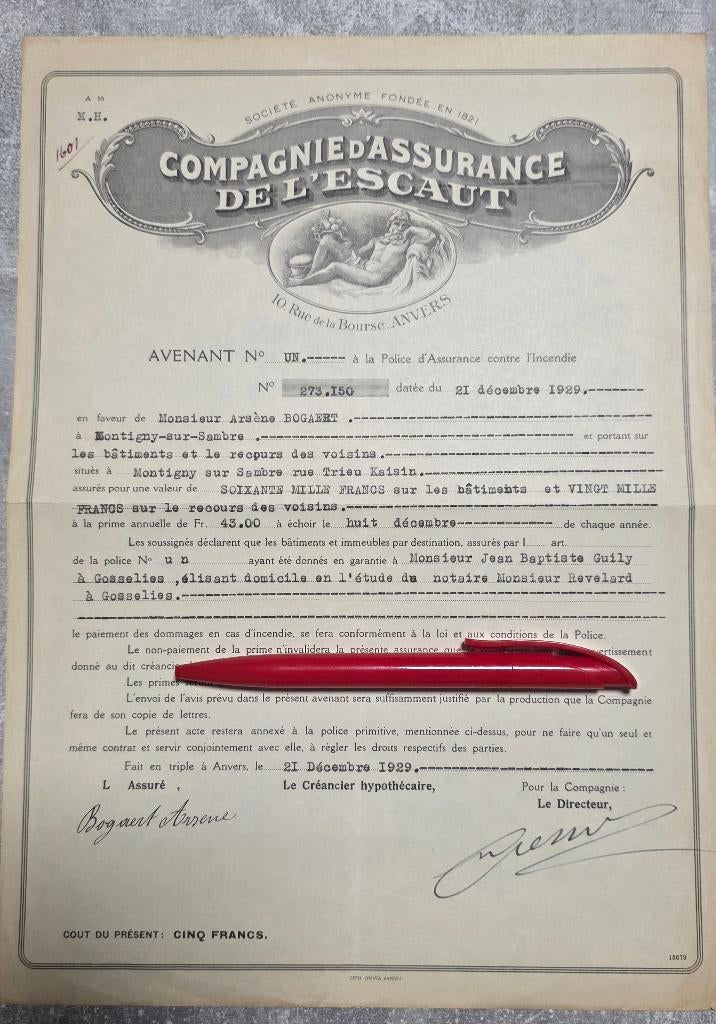 Compagnie de l'Escaut+1929, Ophalen, 1920 tot 1950, Overige typen