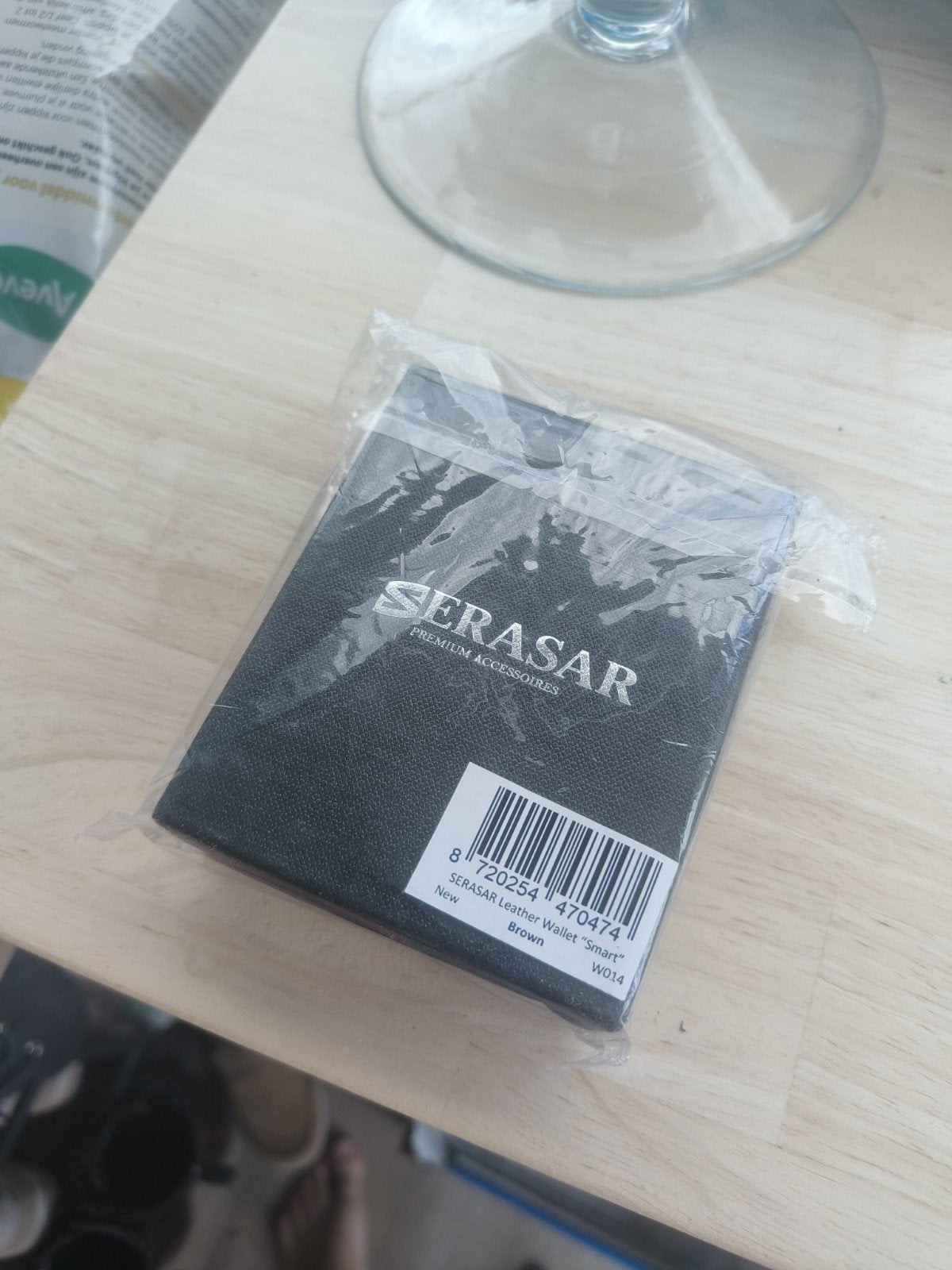 SERASAR Lederen Heren Portemonnee, Overige merken, Bruin, Nieuw, Ophalen of Verzenden