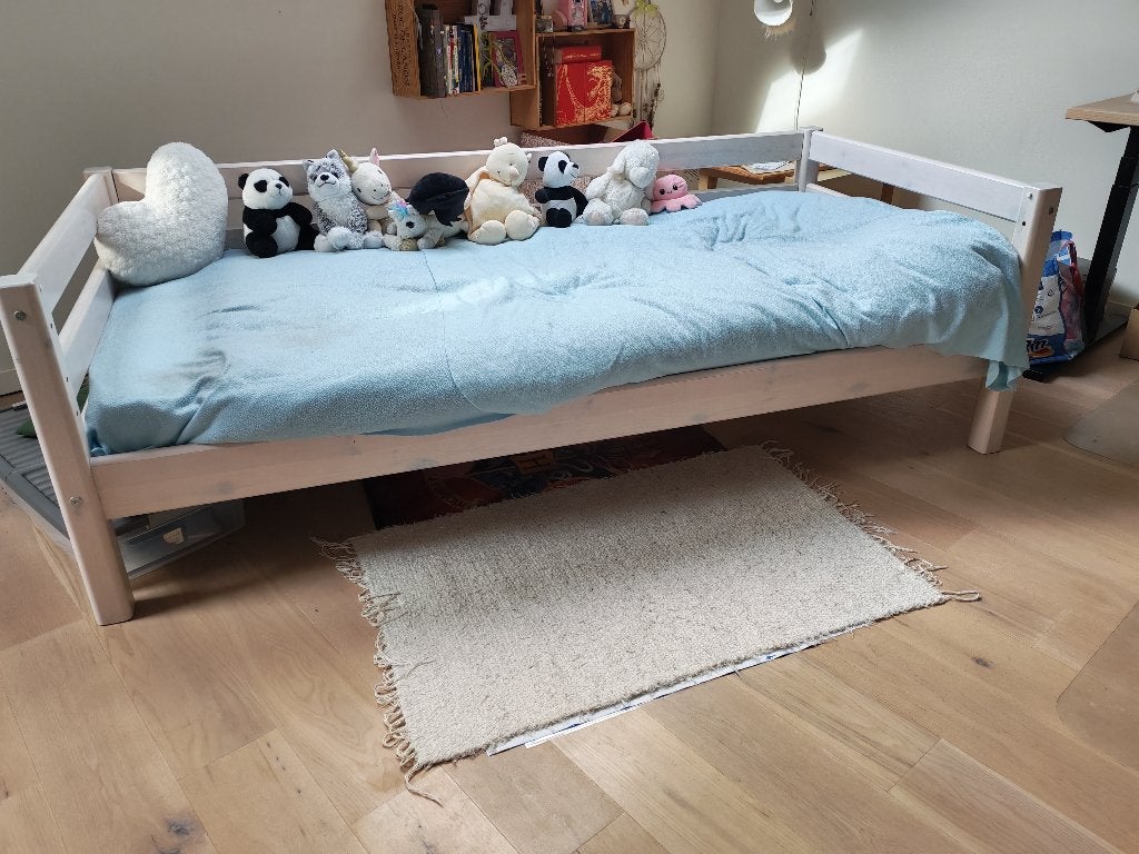 Halfhoogslaper n massief hout - Meubelen Jonkheere, Ophalen, Eenpersoons, Minder dan 160 cm, Zo goed als nieuw