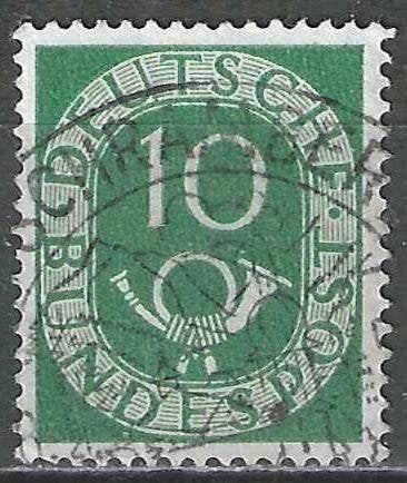 Duitsland Bundespost 1951-1952 - Yvert 14 - Posthoorn (ST), Postzegels en Munten, Postzegels | Europa | Duitsland, Verzenden, Gestempeld
