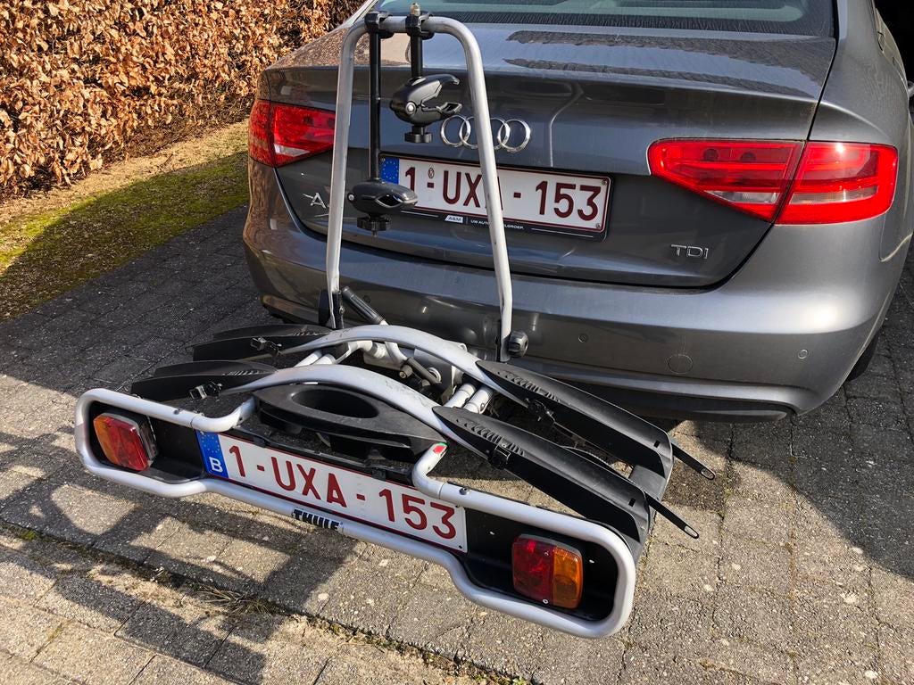 Fietsendrager op trekhaak voor 2 fietsen, Auto diversen, Fietsendragers, Ophalen, 2 fietsen, Gebruikt, Trekhaakdrager