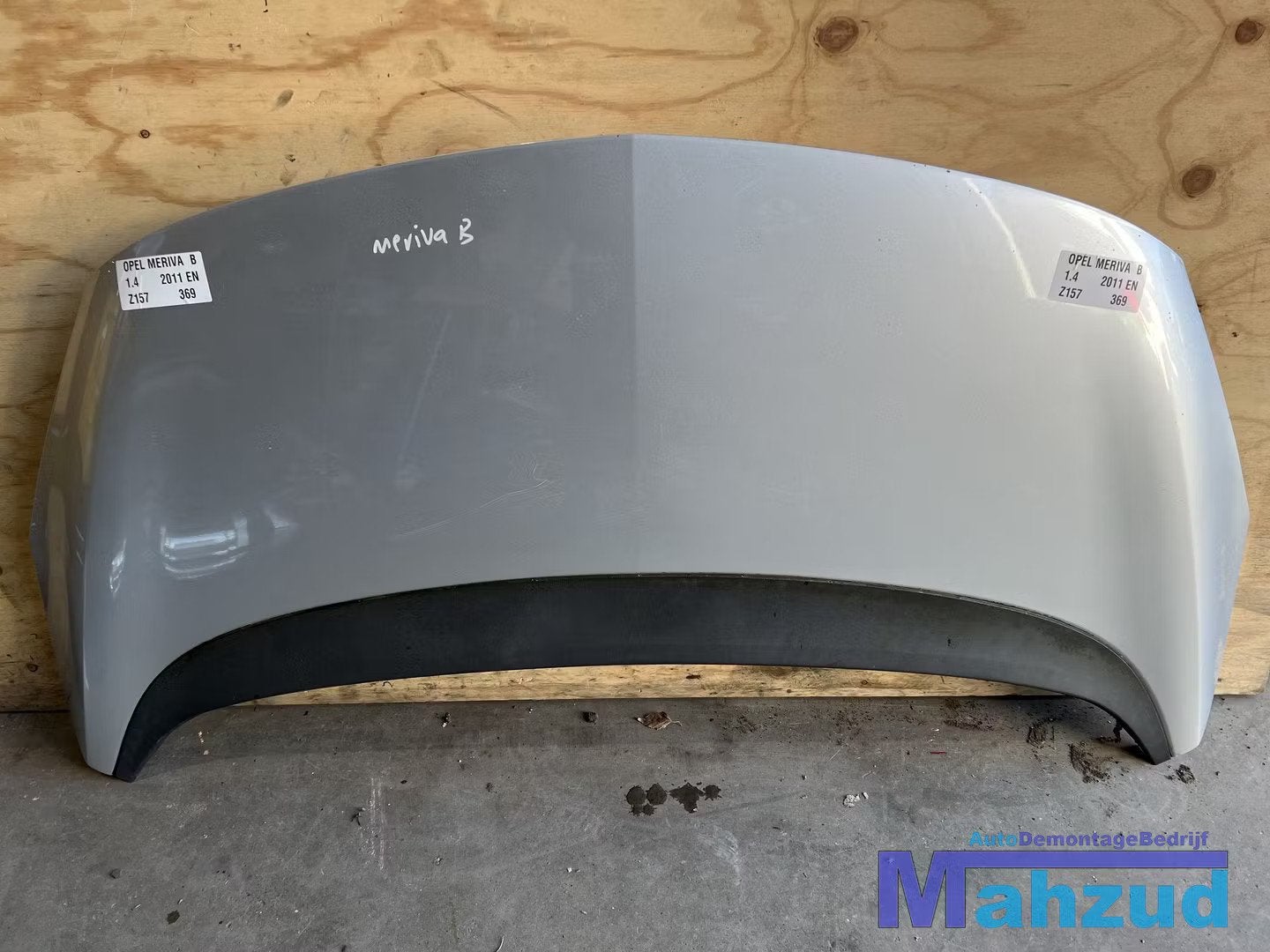 OPEL MERIVA B Zilver Z157 Motorkap 2010-2017, Gebruikt, Opel Automobile GmbH, Kontakt@opel-infoservice.de, Motorkap
