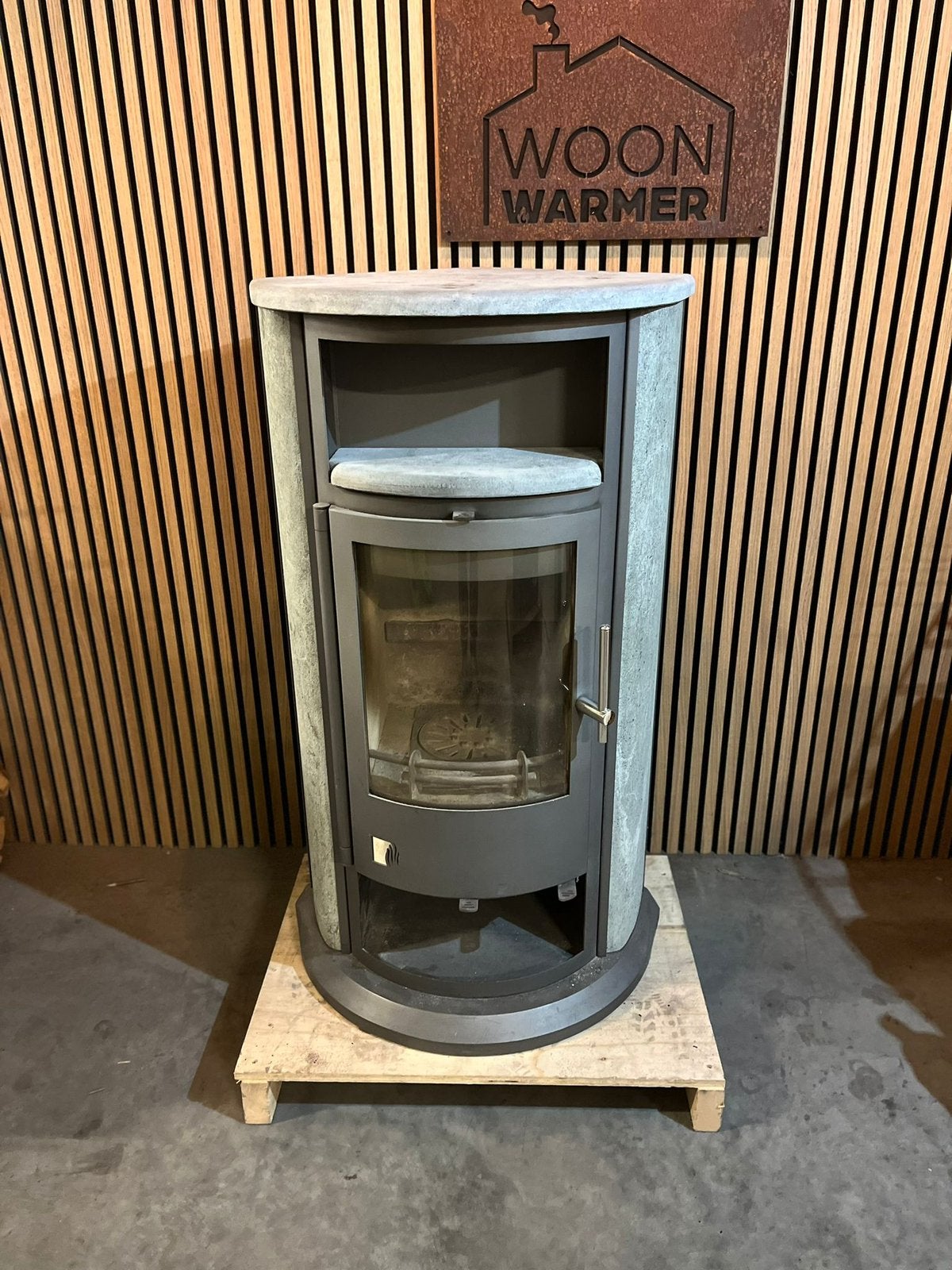 24320 Poêle en stéatite Drooff 6kw, Maison & Meubles, Poêles, Enlèvement, Utilisé, Bois, Autoportant