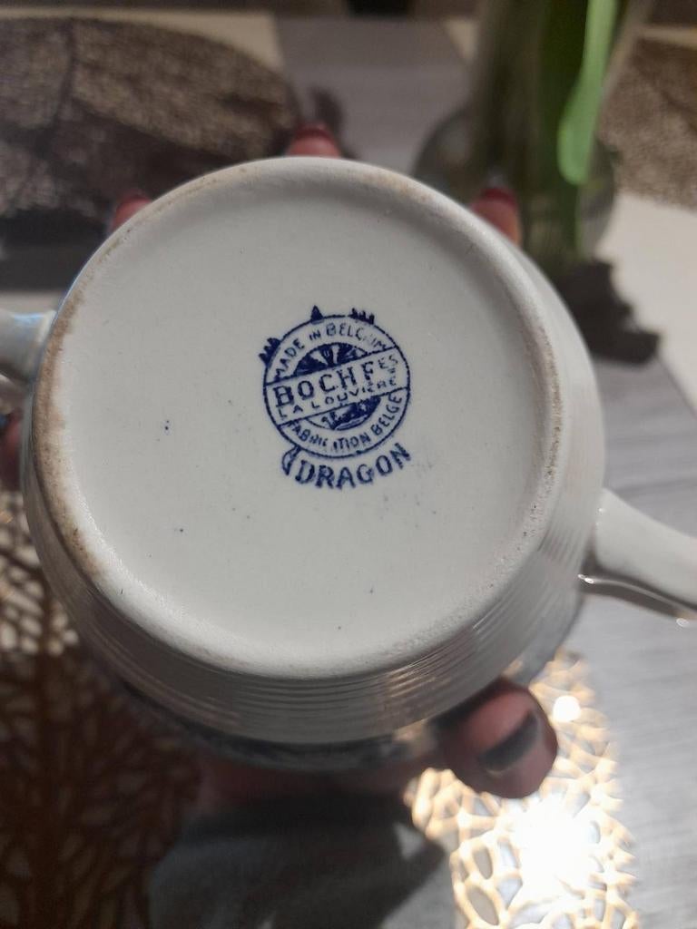 Lot de vaisselle Boch Frères La Louvière – décor Dragon, Enlèvement ou Envoi