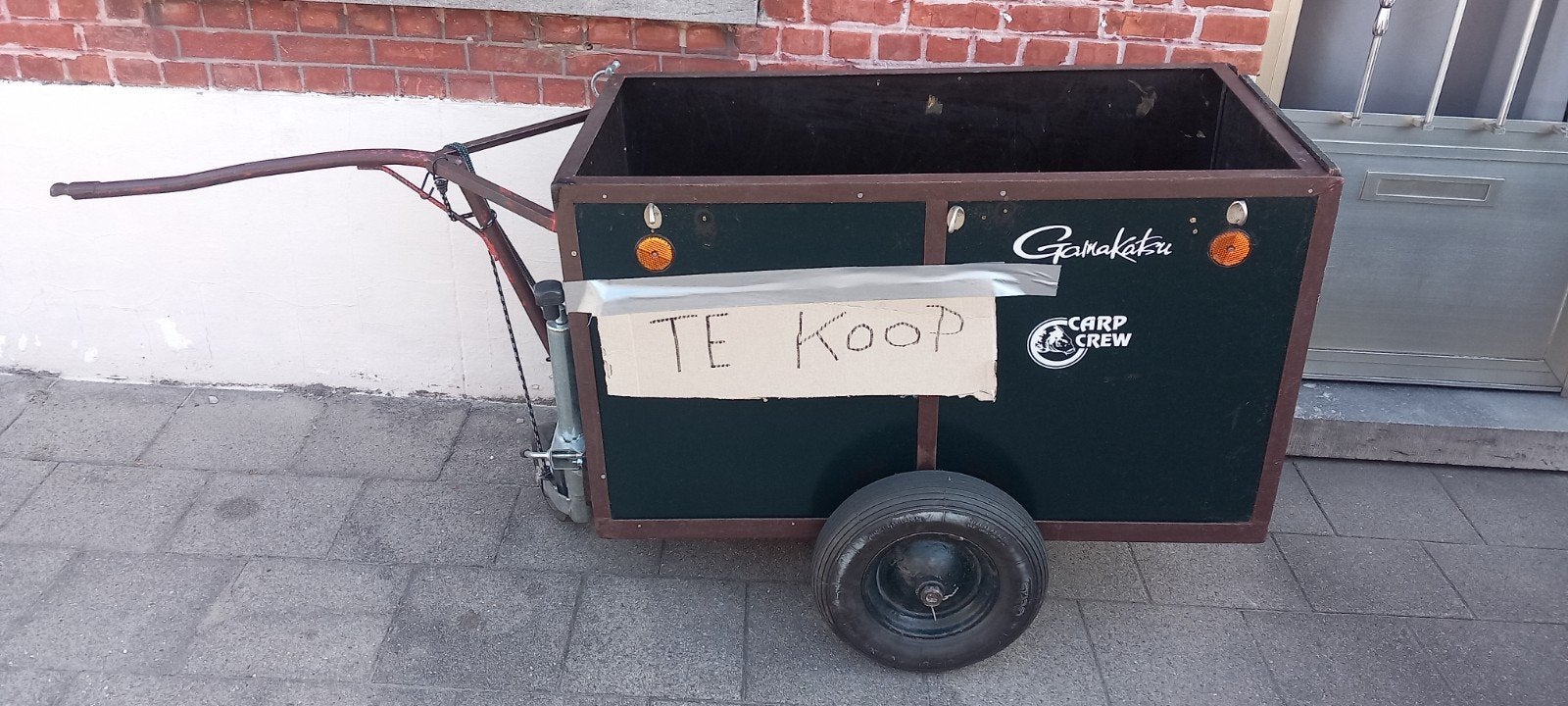 Zelfgemaakte stevige fiets of bromfiets kar, Ophalen, Gebruikt
