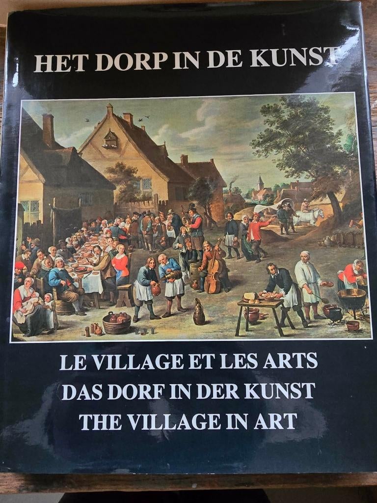 het dorp in de Kunst Bert Peleman vier talig, Peinture et dessin, Enlèvement ou Envoi, Comme neuf, Bert Peleman