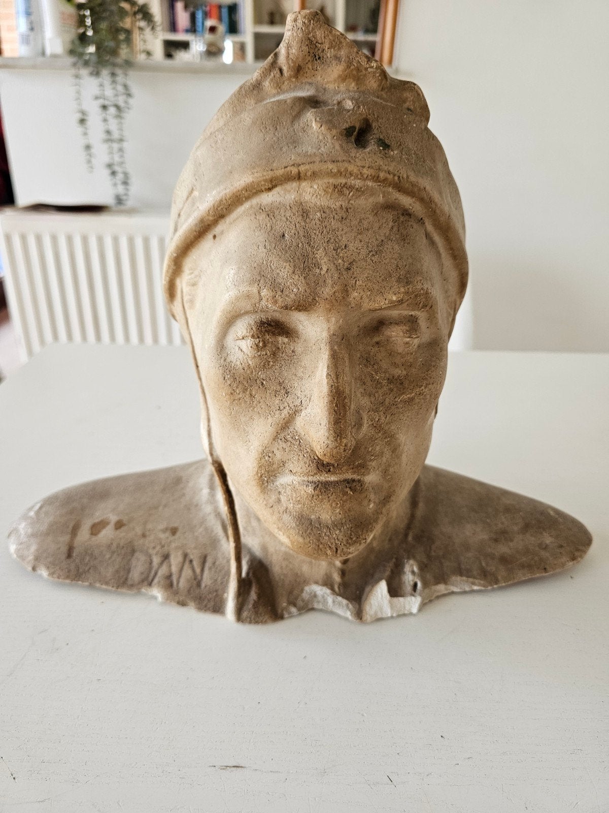 gipsen borstbeeld Dante Alighieri, Antiek en Kunst, Ophalen of Verzenden