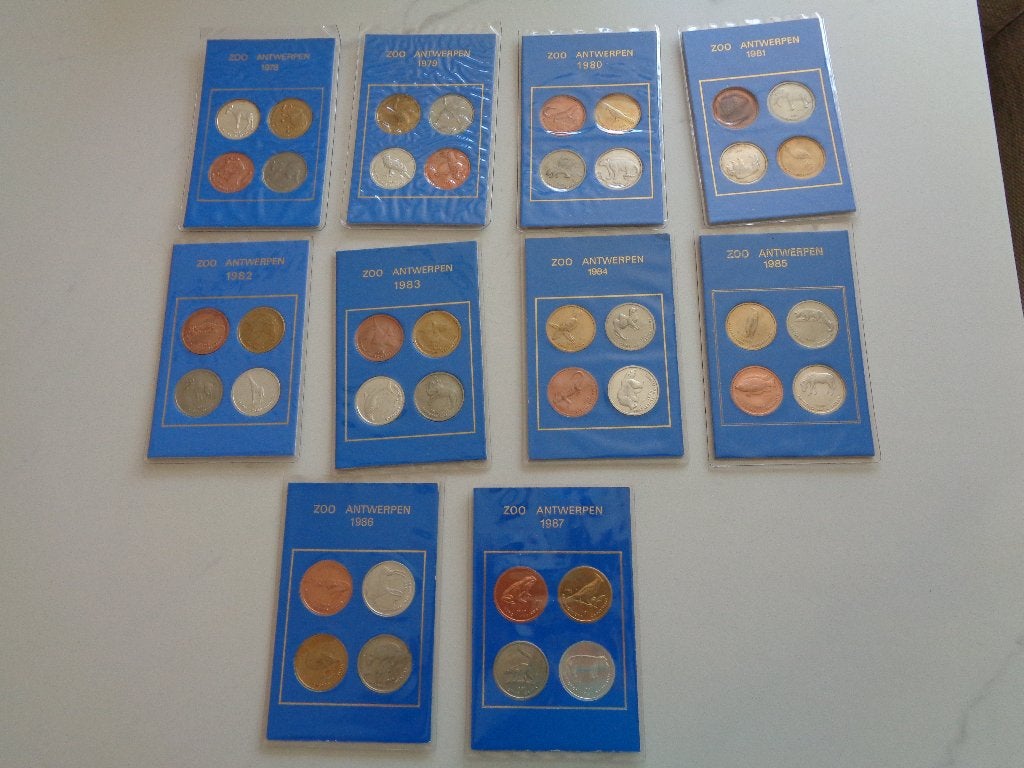 Munten Zoo Antwerpen, Postzegels en Munten, Ophalen, Setje