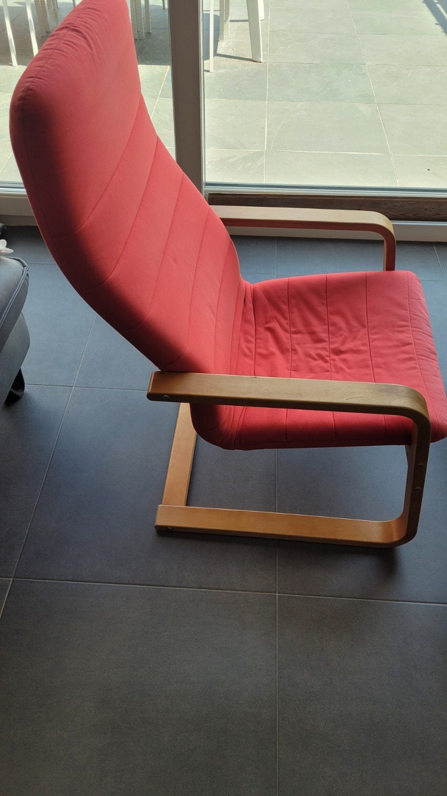 Relax fauteuil Poäng rood, Maison & Meubles, Enlèvement, Tissus