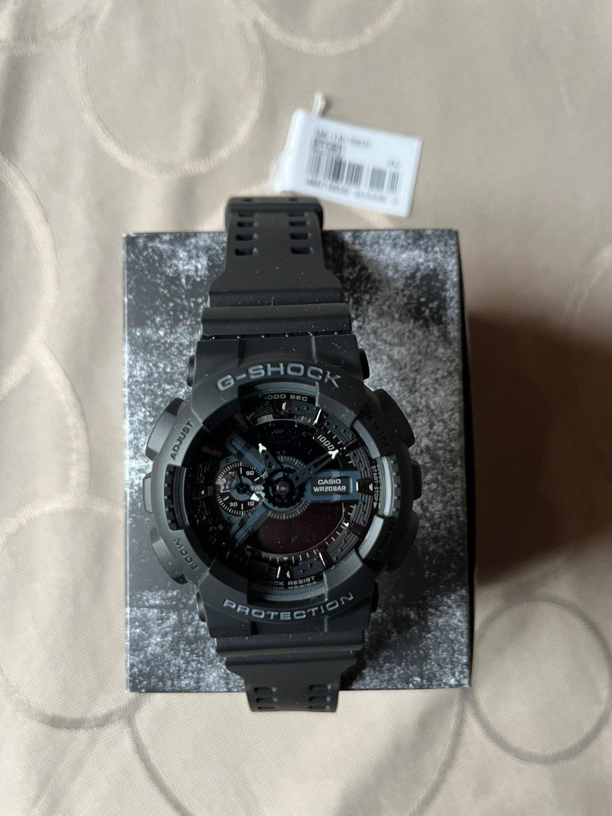 Casio G-shock GA-2100-1AER, Ophalen, Waterdicht, Nieuw, Zwart