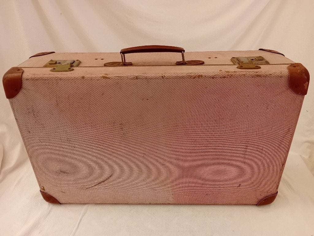 Antieke valies/reiskoffer met houten binnenkant, Antiek en Kunst, Ophalen of Verzenden