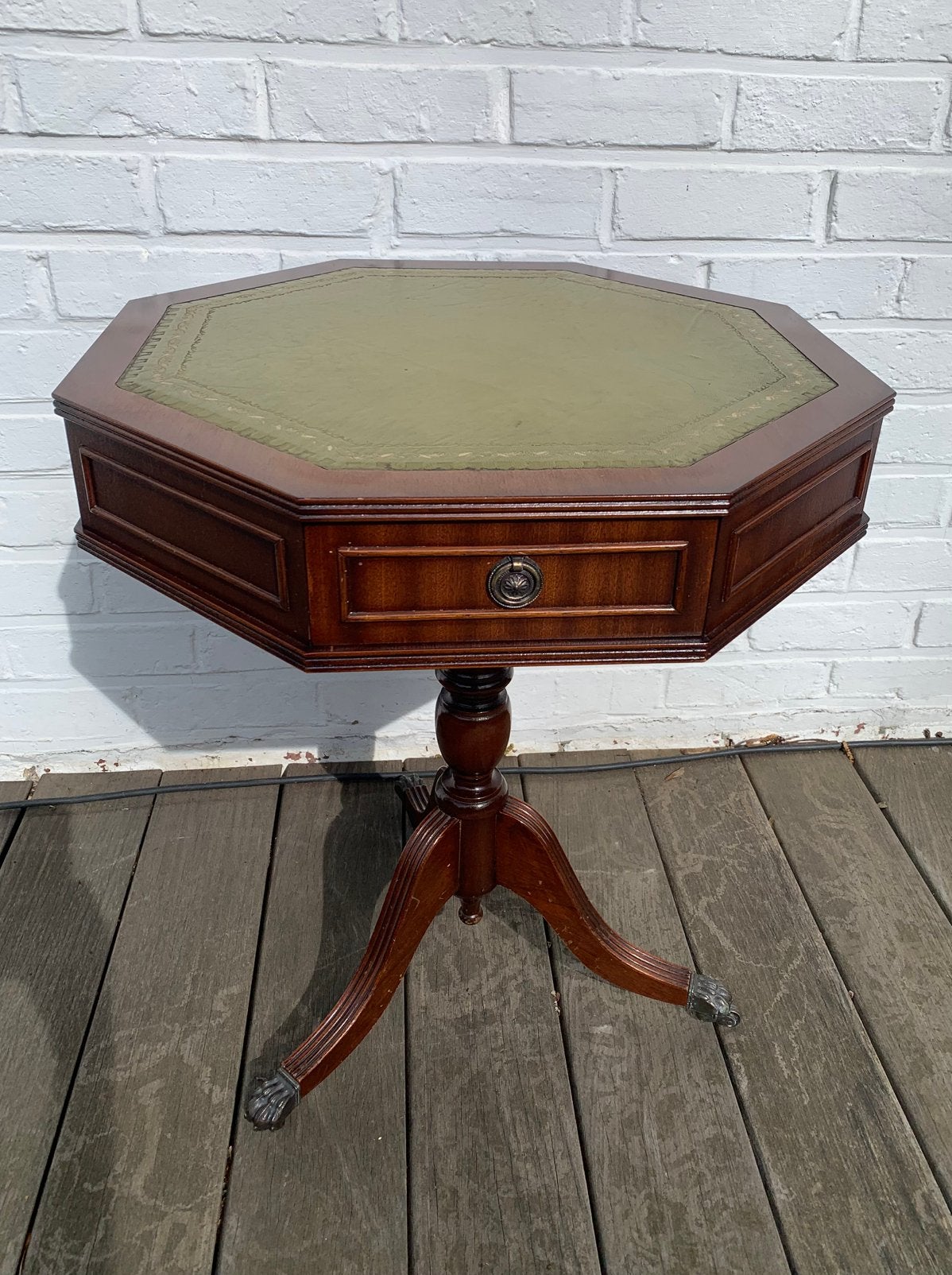 Elegante voetstuktafel in Engelse stijl 'Regency', Moins de 55 cm, Enlèvement, Bois, English