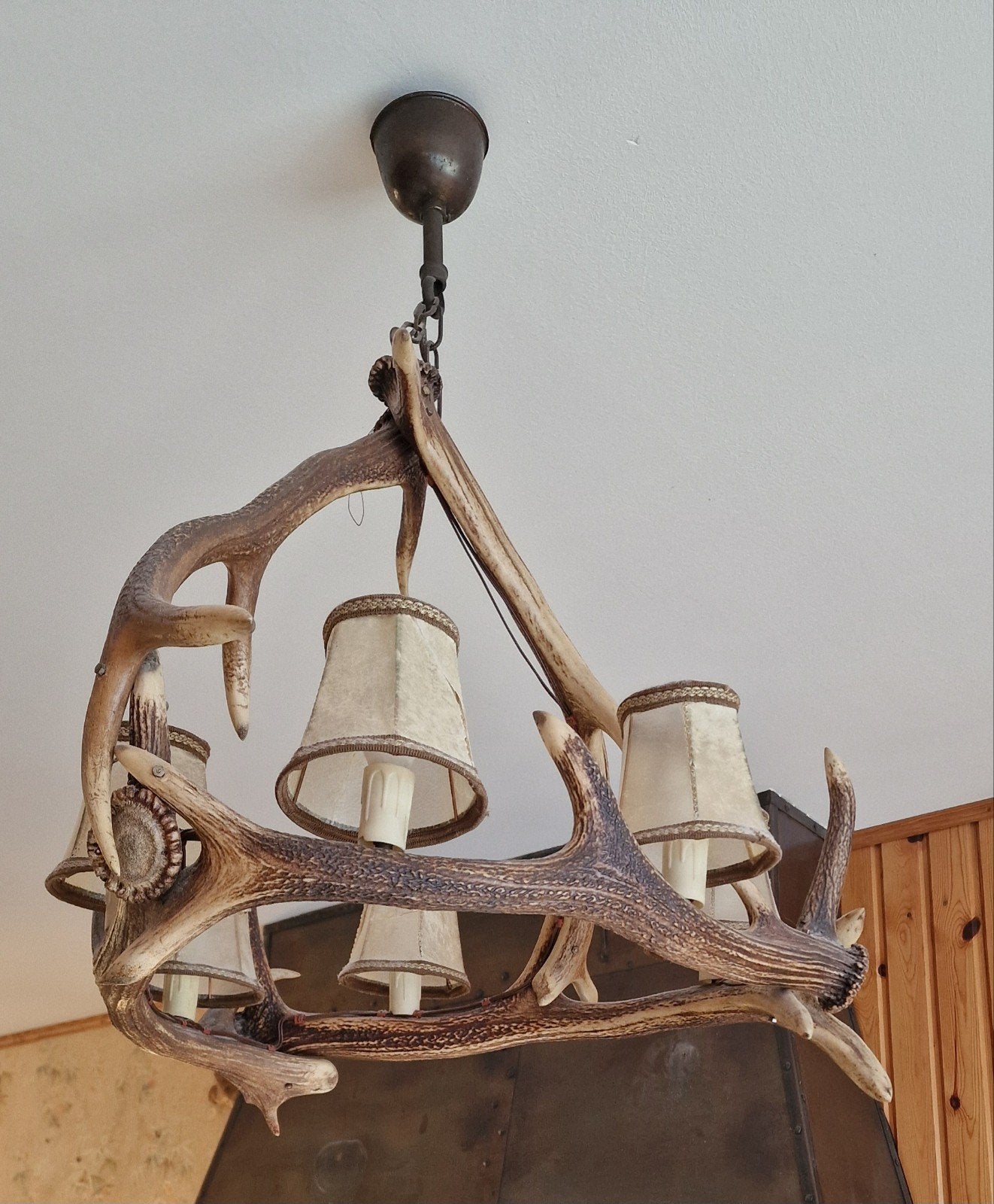 Lustre en Bois de Cerf, Enlèvement