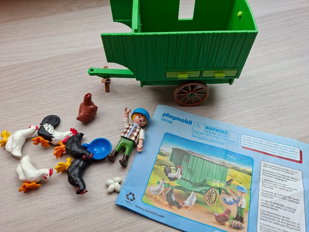 70138 - playmobil - kippenhok, Ophalen of Verzenden, Gebruikt, Complete set