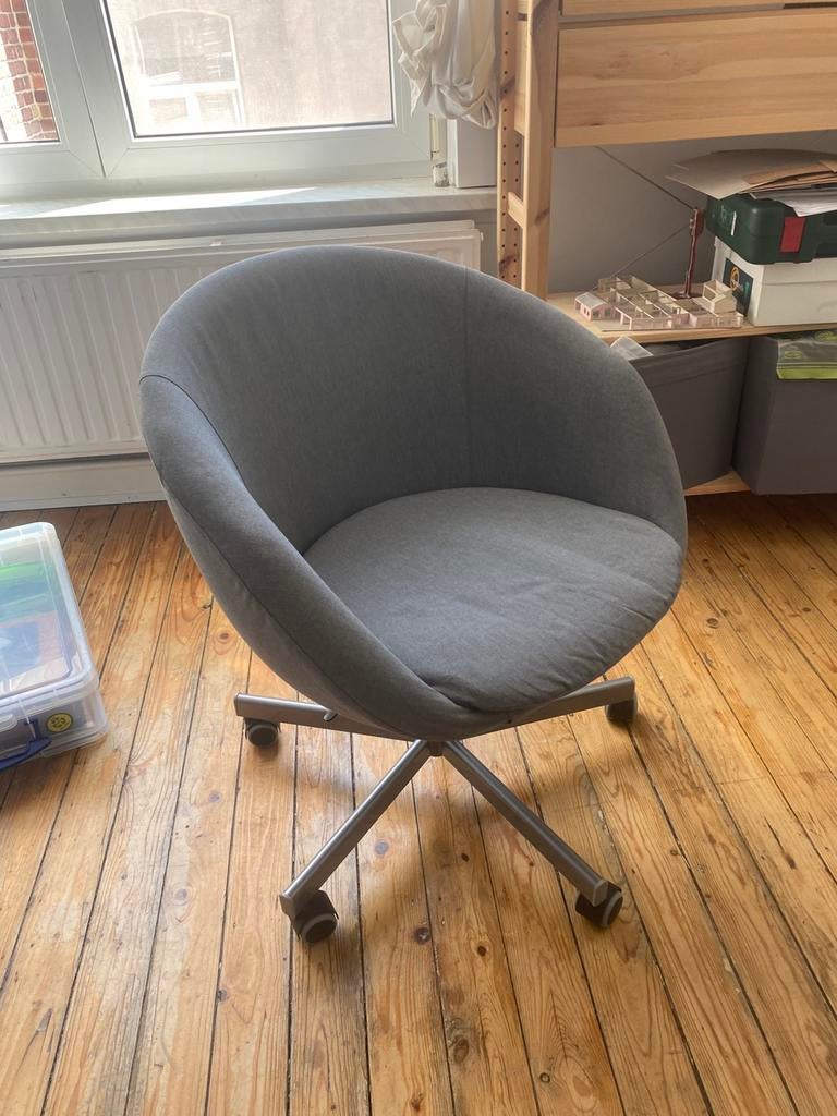 Bureaustoel, Enlèvement, Comme neuf, Gris, Chaise de bureau