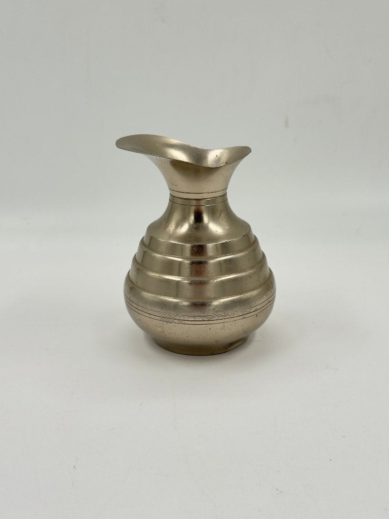 Petit pichet vintage en métal argenté, forme ruche, Enlèvement, Argent
