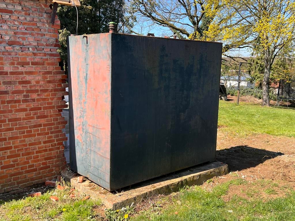 Lege mazouttank Gratis, Tuin en Terras, Ophalen, Zo goed als nieuw