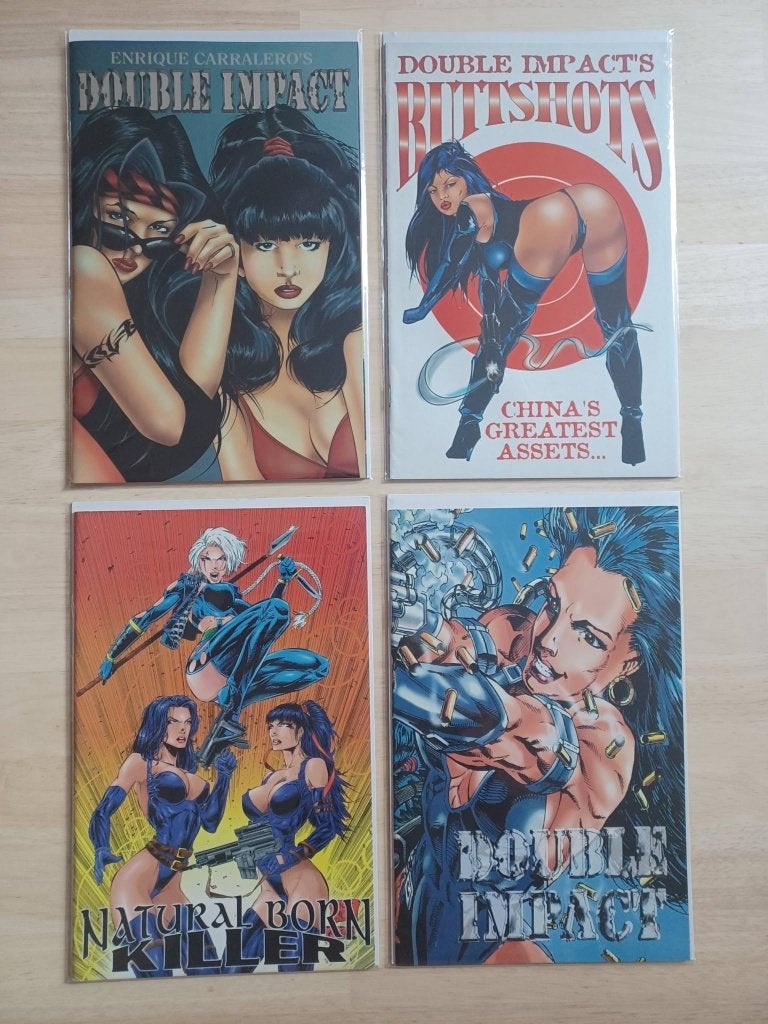 Double Impact 1995-1999 (4 comics), Livres, BD | Comics, Enlèvement ou Envoi, Comme neuf, Plusieurs comics, High Impact Comics