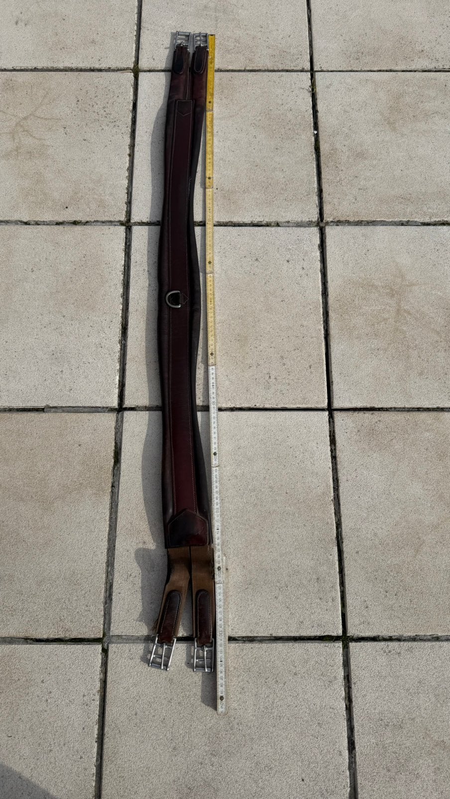 Kentaur leren singel – mahogany/donkerbruin – 135 cm, Dieren en Toebehoren, Ophalen of Verzenden, Gebruikt, Singel