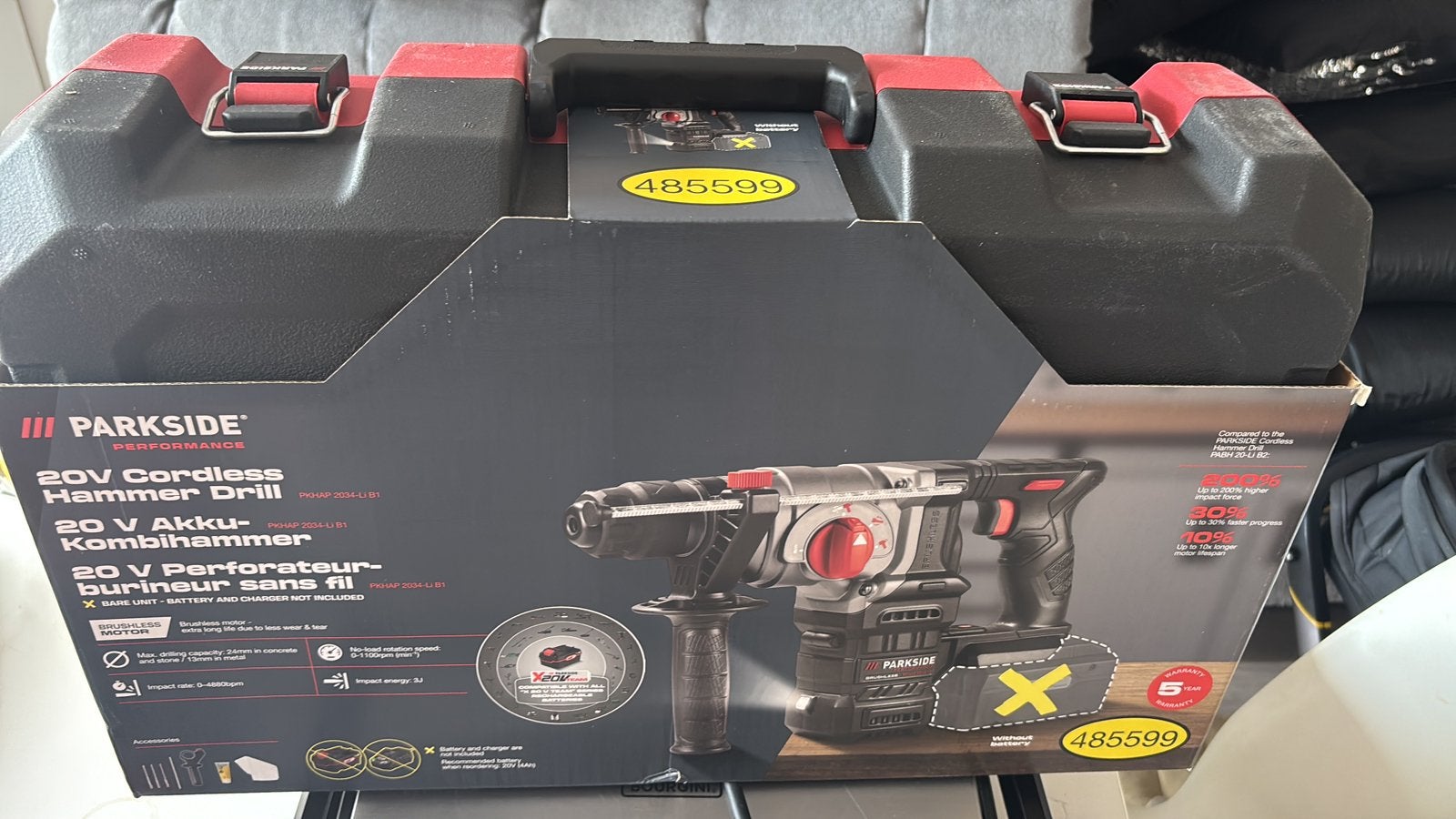 Parkside Performance Accu-Kombihamer, Doe-het-zelf en Bouw, Gereedschap | Boormachines, Ophalen, Nieuw