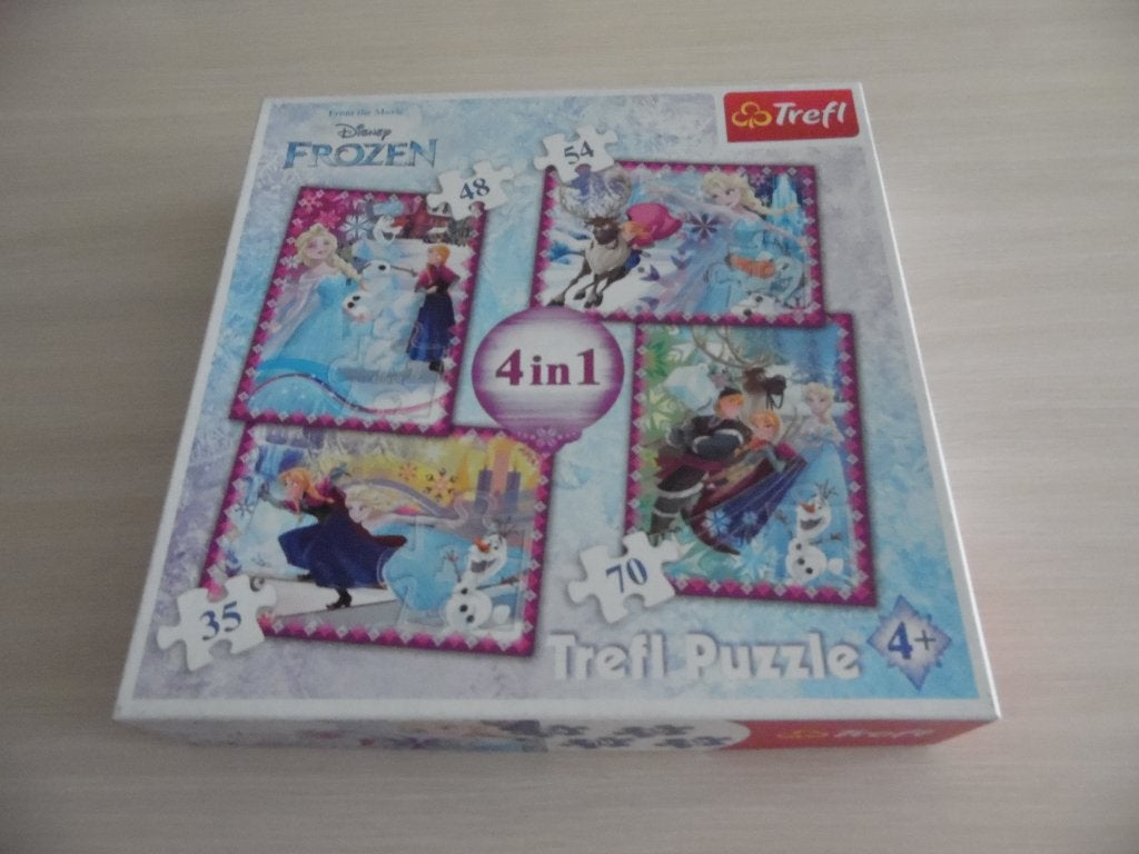 DISNEY FROZEN PUZZEL VAN 35, 48, 54 EN 70 STUKJES, Ophalen of Verzenden, Meer dan 50 stukjes, Zo goed als nieuw, 4 tot 6 jaar