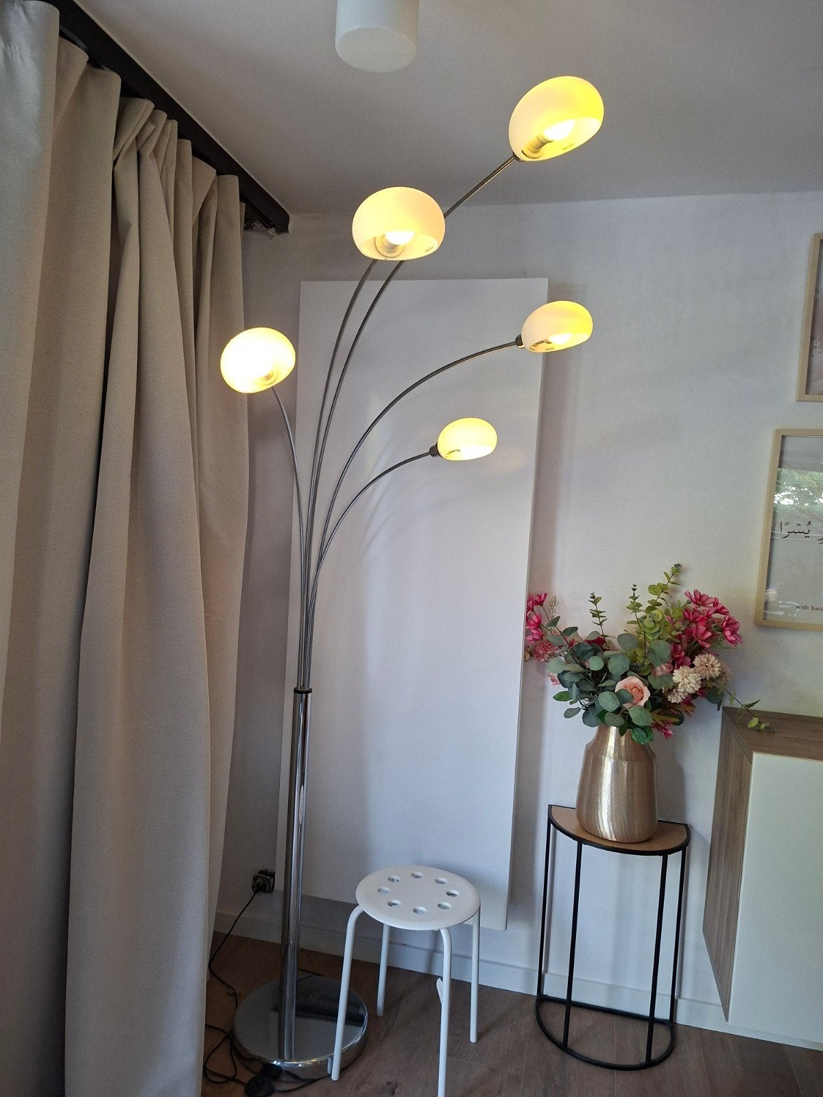 grote staande lamp, Ophalen