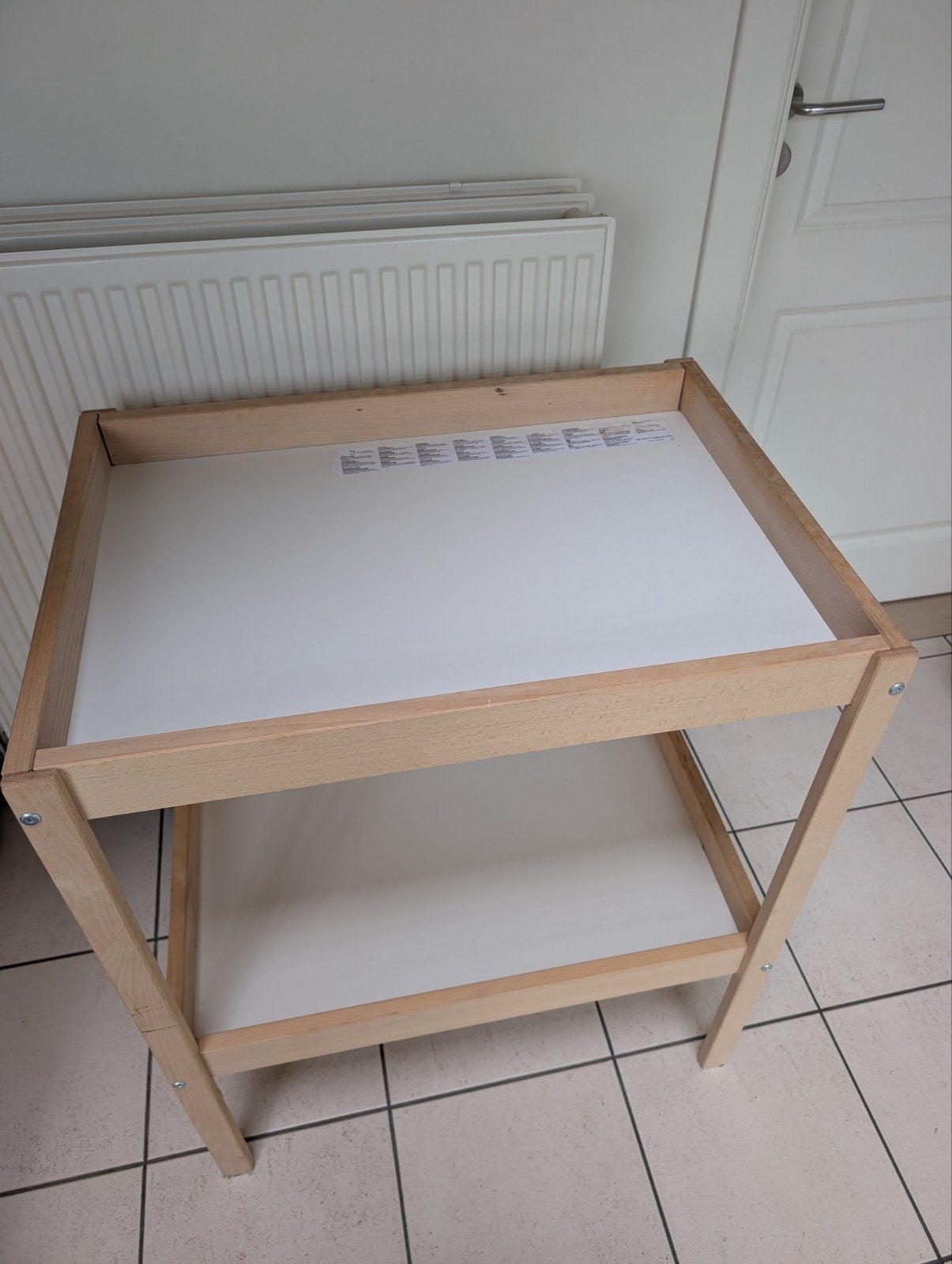 Ververstafel Ikea met kussen. Gebruikt, Huis en Inrichting, Woonaccessoires | Dienbladen, Ophalen