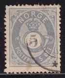 Noorwegen michel 24 II gestempeld uit 1879, Timbres & Monnaies, Timbres | Europe | Scandinavie, Envoi, Norvège, Affranchi