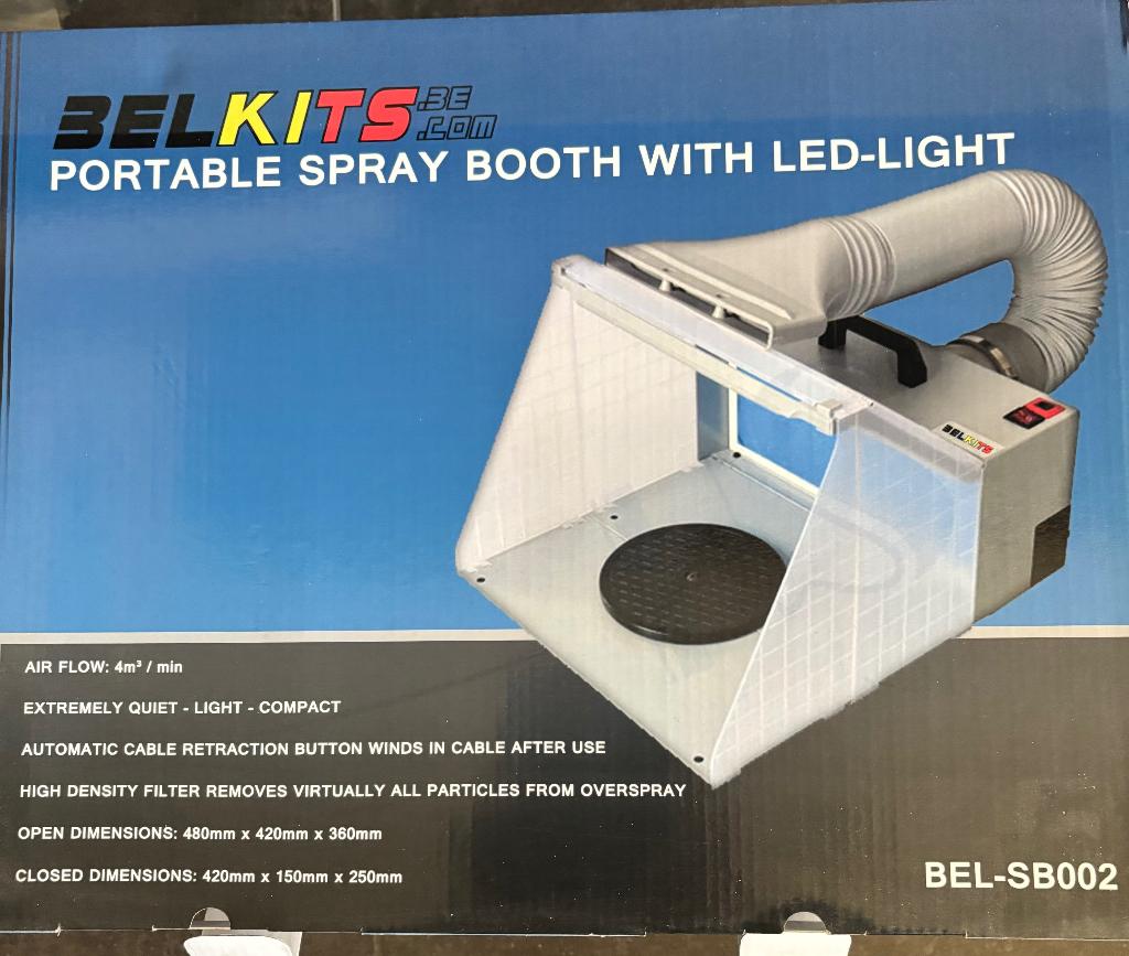 Sproei cabine met led verlichting, Hobby en Vrije tijd, Schilderen, Ophalen, Nieuw, Airbrush en Accessoires