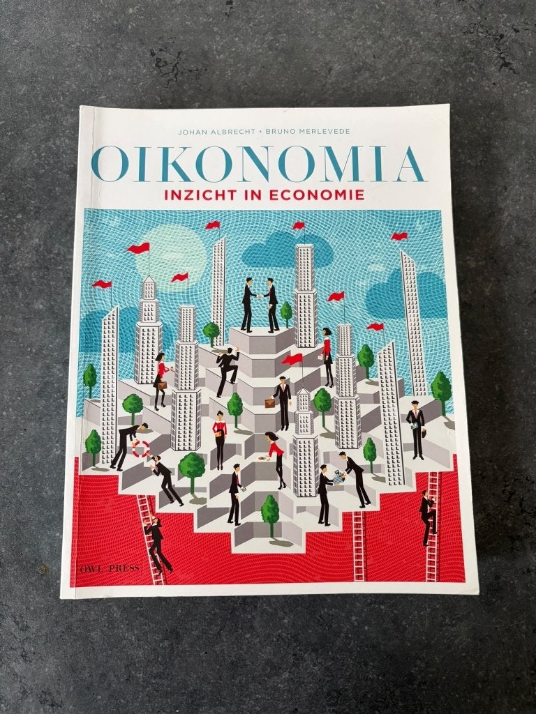 Oikonomia: inzicht in economie - 1ste bachelor criminologie, Enlèvement, Comme neuf, Enseignement supérieur, Johan Albrecht; Bruno Merlevede