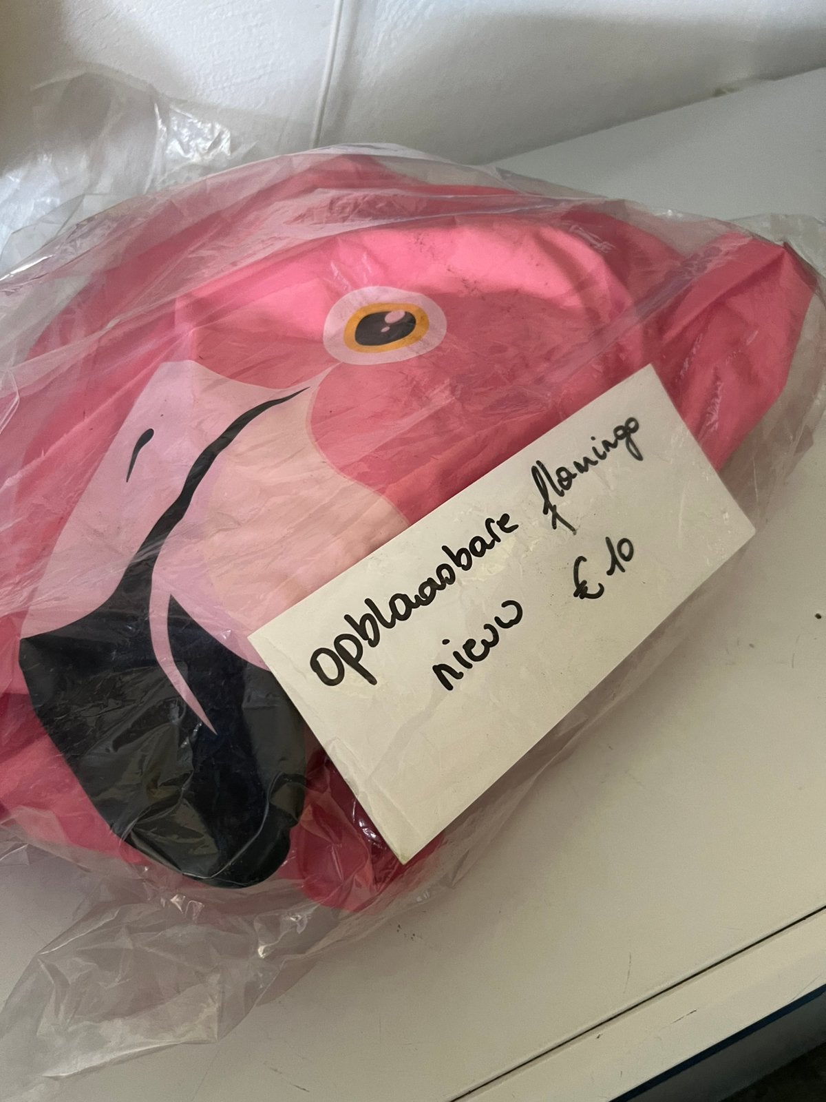 Nieuwe opblaasbare flamingo van 1,25 m groot, Ophalen of Verzenden, Nieuw