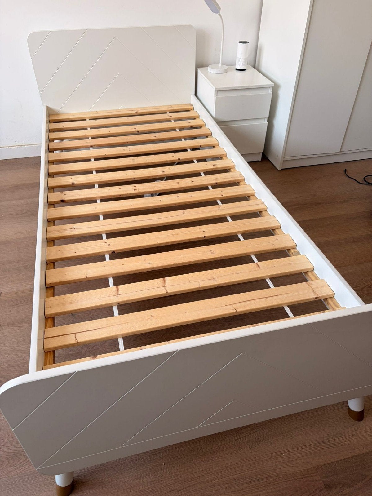 kinderbed 200x90 cm, Ophalen, 85 tot 100 cm, Gebruikt, Lattenbodem