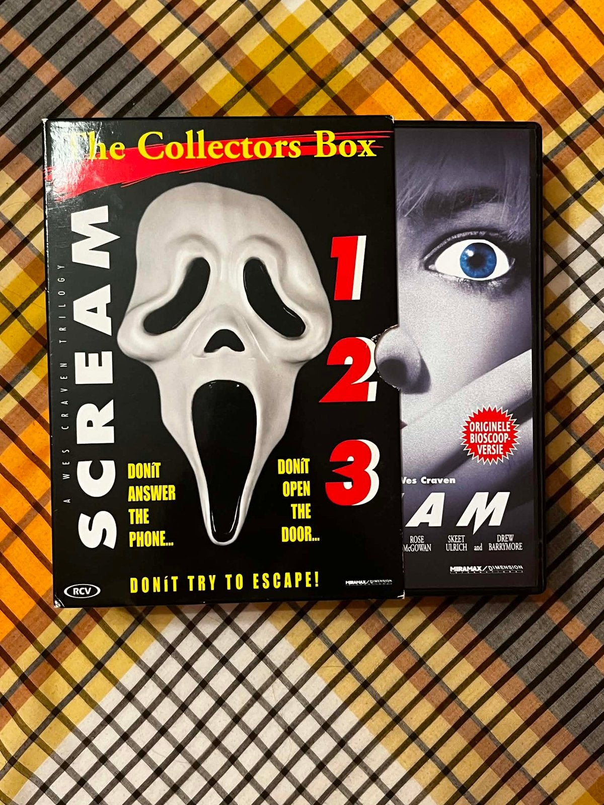 Scream Trilogy The Collectors Box DVD 1 2 3 Wes Craven, Cd's en Dvd's, Dvd's | Horror, Ophalen of Verzenden, Zo goed als nieuw