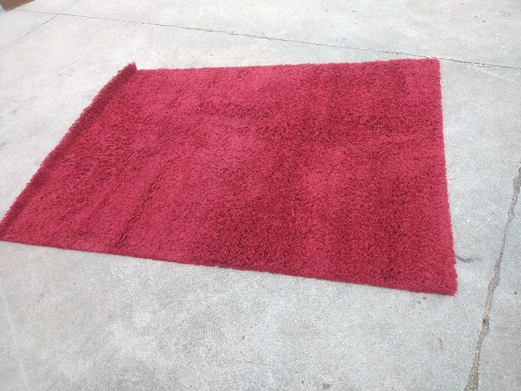 tapis rouge, Maison & Meubles, Enlèvement, Utilisé, Rouge