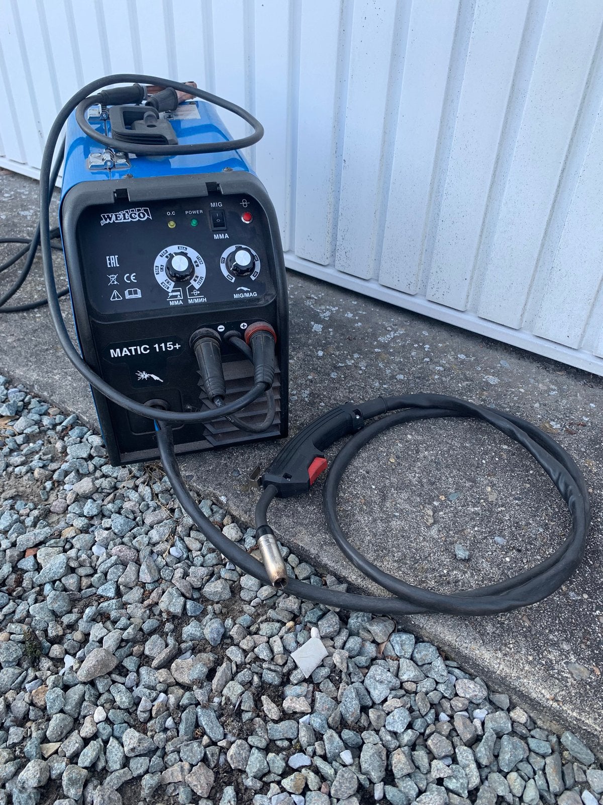 Welco matic 115+ MIG/MAG, electrode, fluxcore optie voor gas, Enlèvement ou Envoi, Comme neuf