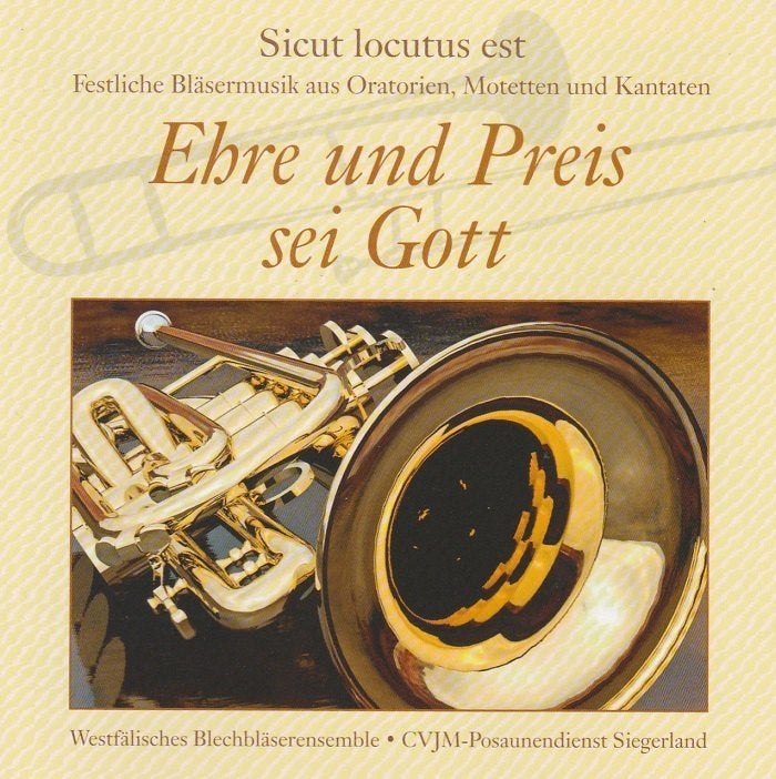 SALE-CD WESTFÄLISCHE BLECHBLÄSER ENSEMBLE & CVJM-POS, CD & DVD, CD | Religion & Gospel, Envoi, Gospel