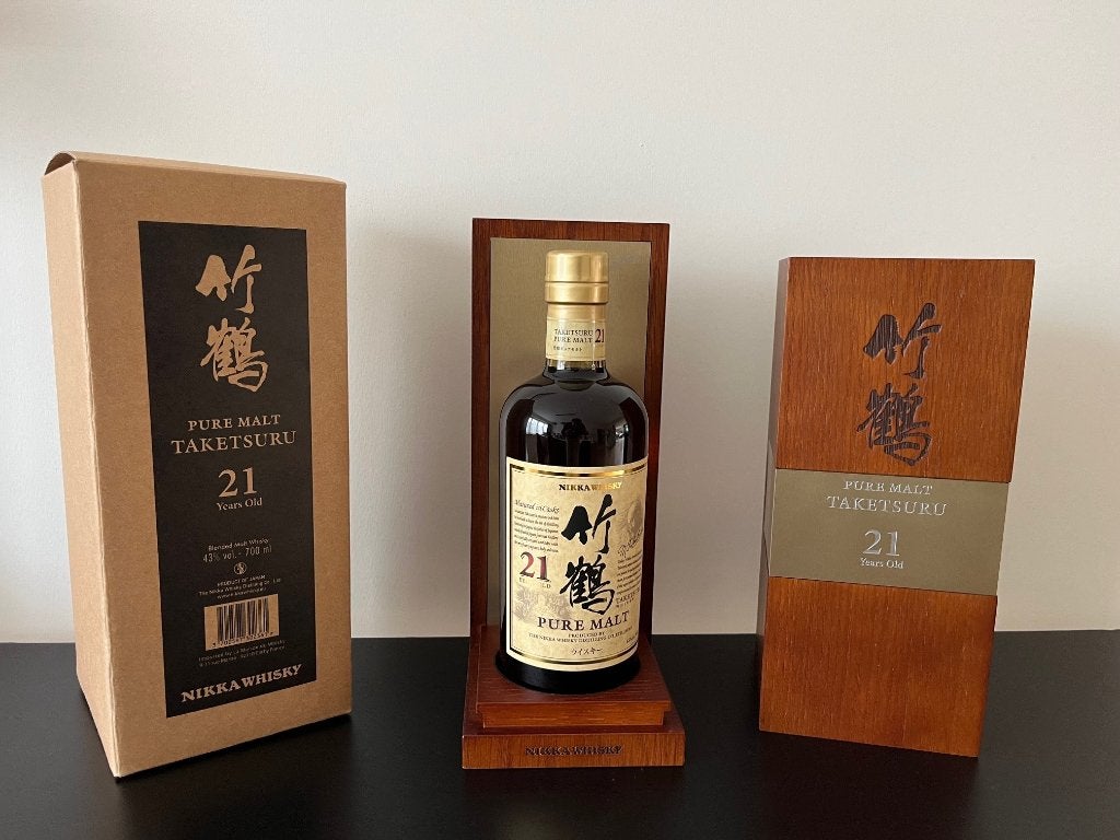 Nikka Taketsuru Pure malt 21 houten doos, Overige gebieden, Overige typen, Nieuw, Ophalen of Verzenden
