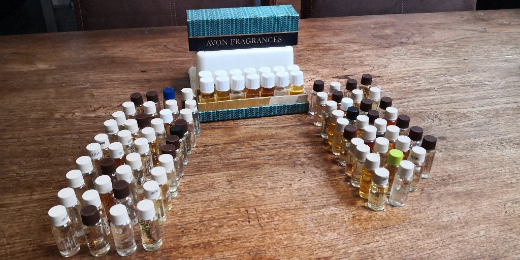 AVON Vintage Lot miniature testers / demonstration lot, Ophalen of Verzenden, Nieuw, Proef of Tester, Gevuld