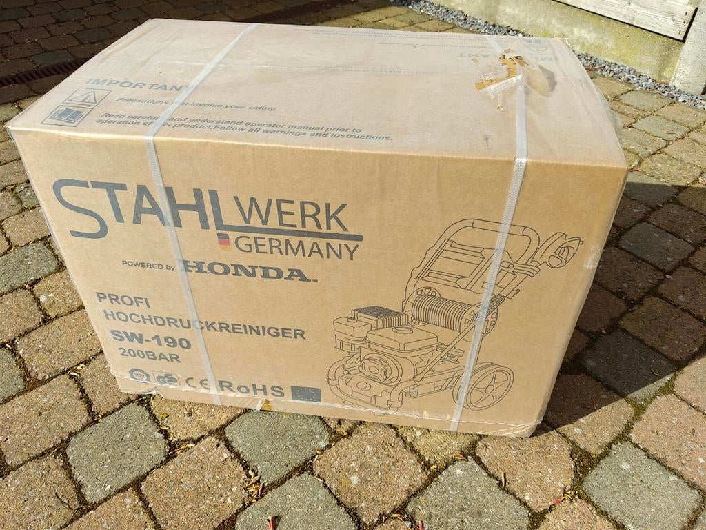 Hogedrukreiniger sthalwerk., Jardin & Terrasse, Nettoyeurs haute pression, Enlèvement, Neuf, Essence, Stahlwerk