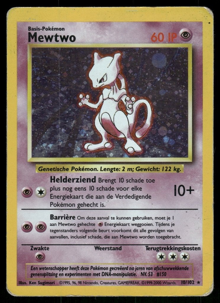 Mewtwo 10/102 - Base (NL) (Fair), Verzenden, Gebruikt