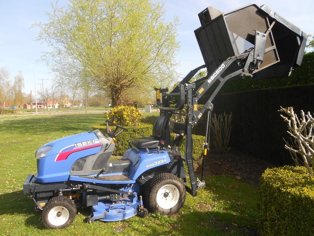Zitmaaier hooglosser Iseki SXG 323+ prima werkend., Tuin en Terras, Zitmaaiers, Ophalen, Gebruikt, Opvangbak, 120 cm of meer