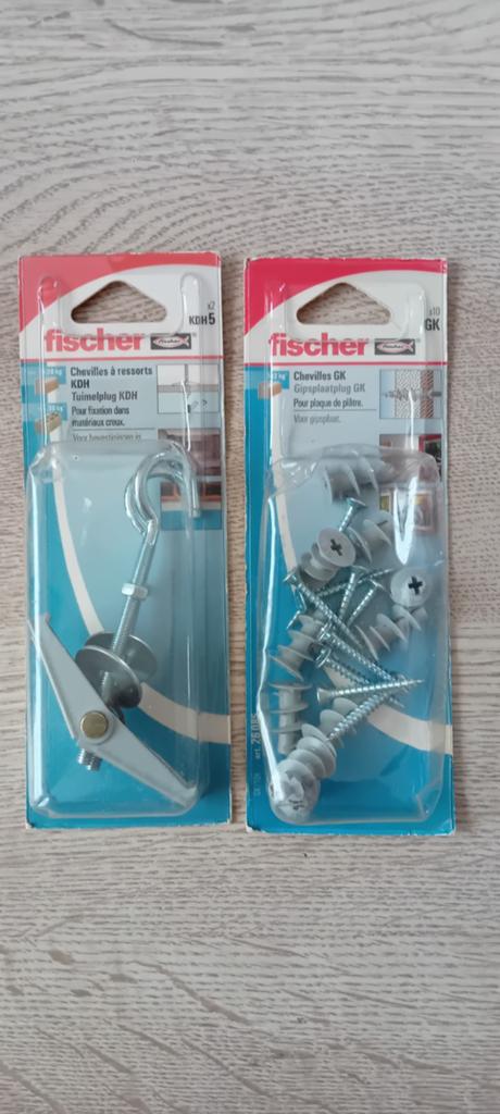 Outillage Fischer : chevilles de fixation, Bricolage & Construction, Enlèvement ou Envoi, Neuf