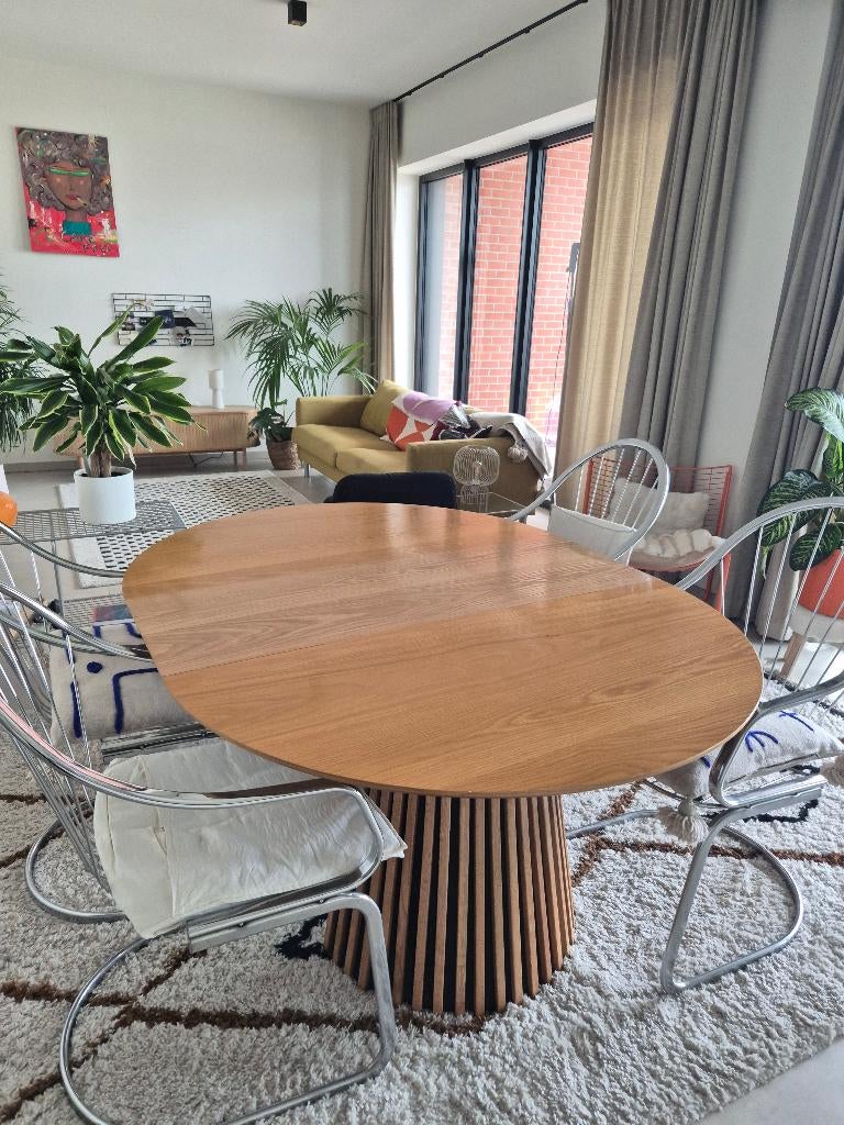 Tafel, Huis en Inrichting, Tafels | Eettafels, Ophalen, Overige materialen, Gebruikt, 200 cm of meer
