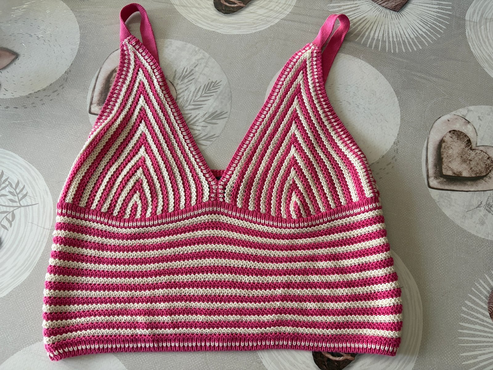 Primark cropped top roze wit gestreepte haakjes — XL (46/48), Kleding | Dames, Badmode en Zwemkleding, Ophalen of Verzenden, Zo goed als nieuw