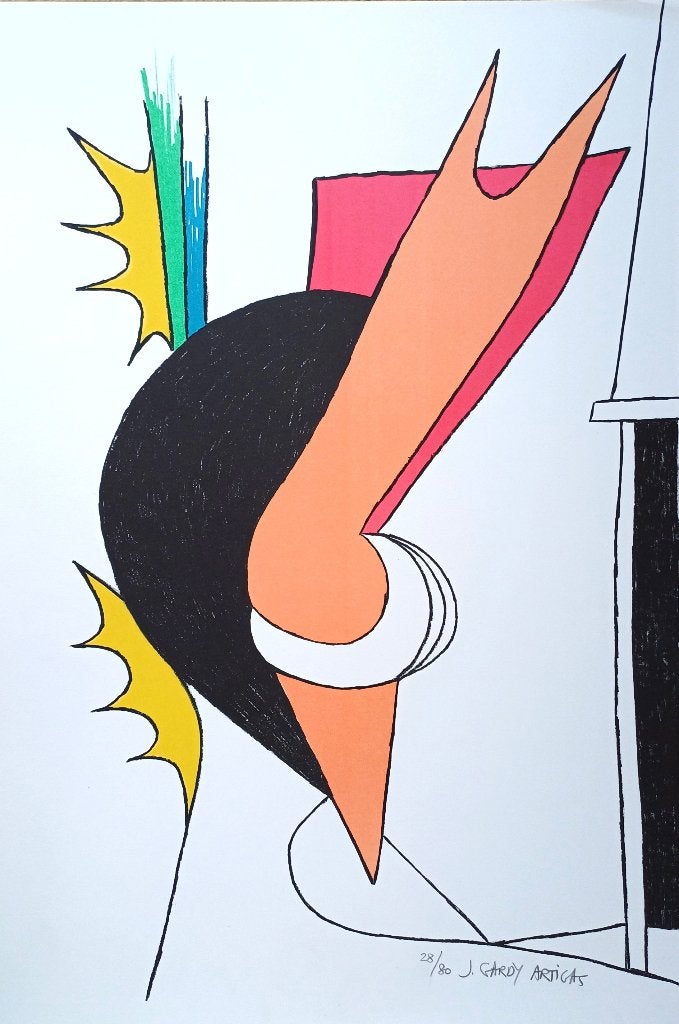 Juan Gardy Artigas, Le joyau en ivoire, lithographie, Antiquités & Art, Édition limitée, Enlèvement ou Envoi, Lithographie