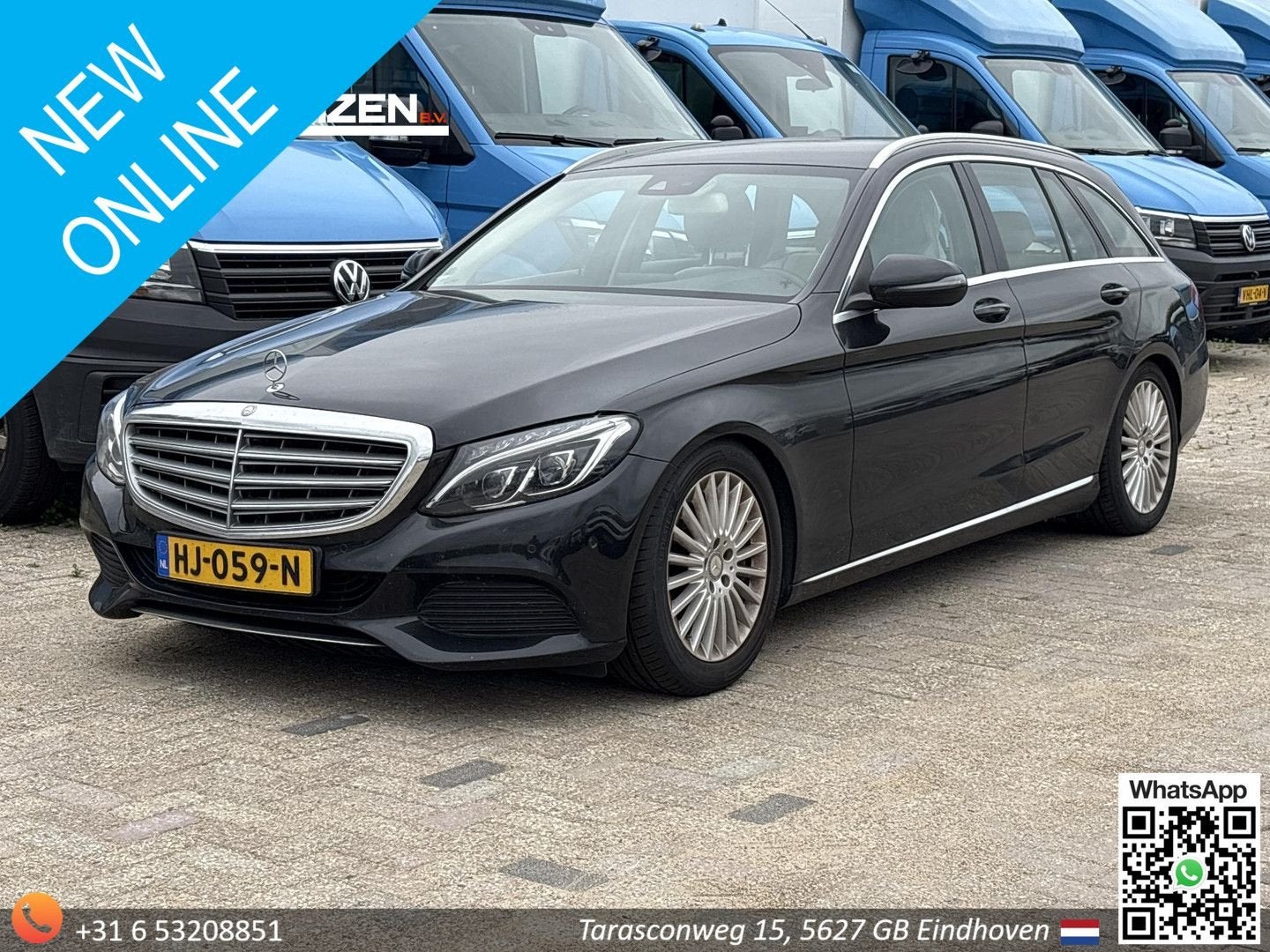 Mercedes-Benz C 350 Estate e Lease Edition | HYBRIDE STORING, Auto's, Automaat, Navigatiesysteem, Beige, Zwart